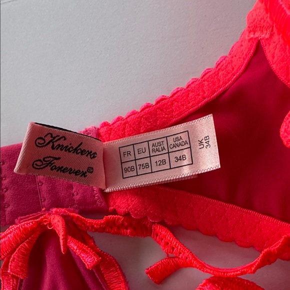 Agent Provocateur hot pink Lori bra, NWOT, size US 34B - Picture 5 of 9